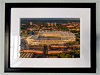 Classic Mounted and Framed Fine Art Print showing Aerial Photograph of Newcastle United - St James Park