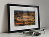 Classic Mounted and Framed Fine Art Print showing Aerial Photograph of Newcastle United - St James Park