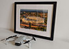 Classic Mounted and Framed Fine Art Print showing Aerial Photograph of Newcastle United - St James Park