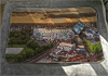 Large white fleece Blanket showing Aerial Photograph of Newcastle United - St James Park