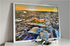 Framed Poster showing Aerial Photograph of Norwich City - Carrow Road