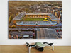 Fine Art Poster showing Aerial Photograph of Norwich City - Carrow Road