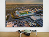 Fine Art Poster showing Aerial Photograph of Norwich City - Carrow Road
