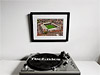Classic Mounted and Framed Fine Art Print showing Aerial Photograph of Nottingham Forest - The City Ground