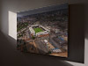Fine Art Canvas showing Aerial Photograph of Nottingham Forest - The City Ground
