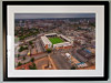 Extra Large Classic Mounted and Framed Fine Art Print showing Aerial Photograph of Nottingham Forest - The City Ground