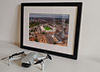 Classic Mounted and Framed Fine Art Print showing Aerial Photograph of Nottingham Forest - The City Ground