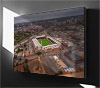 Fine Art Canvas showing Aerial Photograph of Nottingham Forest - The City Ground