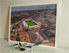 Framed Poster showing Aerial Photograph of Nottingham Forest - The City Ground