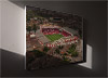 Fine Art Canvas showing Aerial Photograph of Nottingham Forest - The City Ground