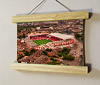 22.5cm / 8.9"  poster hanger with 6x8" landscape print showing Aerial Photograph of Nottingham Forest - The City Ground