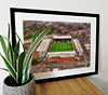 Extra Large Classic Mounted and Framed Fine Art Print showing Aerial Photograph of Nottingham Forest - The City Ground