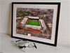 Extra Large Classic Mounted and Framed Fine Art Print showing Aerial Photograph of Nottingham Forest - The City Ground