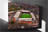 Fine Art Canvas showing Aerial Photograph of Nottingham Forest - The City Ground
