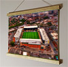 42cm / 16.5" poster hanger with 12x16" landscape print showing Aerial Photograph of Nottingham Forest - The City Ground 42cm / 16.5" poster hanger with 12x16" landscape print showing Aerial Photograph of Nottingham Forest - The City Ground