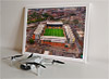 Framed Poster showing Aerial Photograph of Nottingham Forest - The City Ground