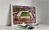 Framed Poster showing Aerial Photograph of Nottingham Forest - The City Ground