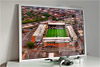 Framed Poster showing Aerial Photograph of Nottingham Forest - The City Ground