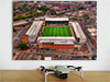 Fine Art Poster showing Aerial Photograph of Nottingham Forest - The City Ground