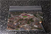 Rectangular glass cuttingboard showing Aerial Photograph of Nottingham Forest - The City Ground