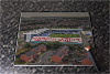 Rectangular glass cuttingboard showing Aerial Photograph of Oldham Athletic - Boundary Park