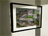 Extra Large Classic Mounted and Framed Fine Art Print showing Aerial Photograph of Oldham Athletic - Boundary Park