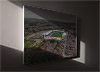 Fine Art Canvas showing Aerial Photograph of Oldham Athletic - Boundary Park