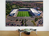 Fine Art Poster showing Aerial Photograph of Oxford United - Kassam Stadium Fine Art Poster showing Aerial Photograph of Oxford United - Kassam Stadium