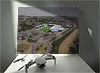 Fine Art Canvas showing Aerial Photograph of Oxford United - Kassam Stadium