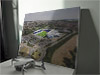 Fine Art Canvas showing Aerial Photograph of Oxford United - Kassam Stadium Fine Art Canvas showing Aerial Photograph of Oxford United - Kassam Stadium