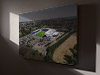 Fine Art Canvas showing Aerial Photograph of Oxford United - Kassam Stadium