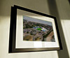 Classic Mounted and Framed Fine Art Print showing Aerial Photograph of Oxford United - Kassam Stadium