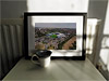 Classic Mounted and Framed Fine Art Print showing Aerial Photograph of Oxford United - Kassam Stadium
