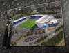 Wooden cork placemat showing Aerial Photograph of Oxford United - Kassam Stadium Wooden cork placemat showing Aerial Photograph of Oxford United - Kassam Stadium