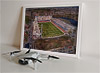 Framed Poster showing Aerial Photograph of Partick Thistle - Firhill