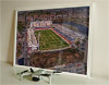 Framed Poster showing Aerial Photograph of Partick Thistle - Firhill