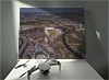 Fine Art Canvas showing Aerial Photograph of Partick Thistle - Firhill