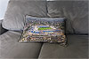 Custom Printed Canvas Cushion showing Aerial Photograph of Peterborough United - London Road