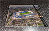 Rectangular glass cuttingboard showing Aerial Photograph of Peterborough United - London Road