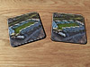 Cork drink coaster showing Aerial Photograph of Plymouth Argyle - Home Park