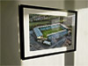 Extra Large Classic Mounted and Framed Fine Art Print showing Aerial Photograph of Plymouth Argyle - Home Park