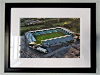 Classic Mounted and Framed Fine Art Print showing Aerial Photograph of Plymouth Argyle - Home Park
