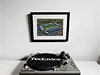 Classic Mounted and Framed Fine Art Print showing Aerial Photograph of Plymouth Argyle - Home Park