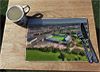 Wooden cork placemat showing Aerial Photograph of Plymouth Argyle - Home Park
