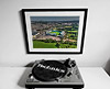 Extra Large Classic Mounted and Framed Fine Art Print showing Aerial Photograph of Plymouth Argyle - Home Park