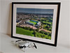 Extra Large Classic Mounted and Framed Fine Art Print showing Aerial Photograph of Plymouth Argyle - Home Park