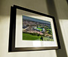 Classic Mounted and Framed Fine Art Print showing Aerial Photograph of Plymouth Argyle - Home Park