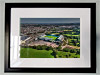 Classic Mounted and Framed Fine Art Print showing Aerial Photograph of Plymouth Argyle - Home Park