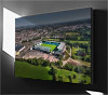 Fine Art Canvas showing Aerial Photograph of Plymouth Argyle - Home Park