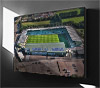 Fine Art Canvas showing Aerial Photograph of Plymouth Argyle - Home Park